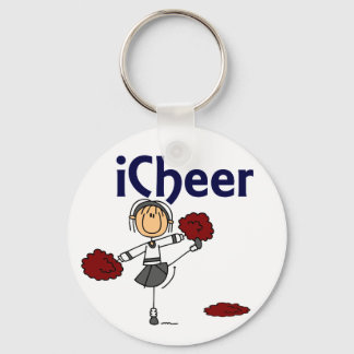 Cheerleader I Cheer Strichmännchen Schlüsselanhänger