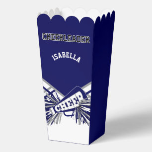 Cheerleader in Marineblau, Weiß und Grau Geschenkschachtel