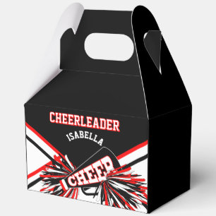 Cheerleader in Schwarz, Weiß und Rot Geschenkschachtel