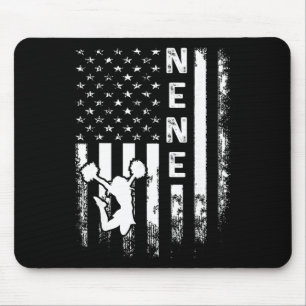 Cheerleader Jubel Nene Amerika Flagge Vintage Weih Mousepad
