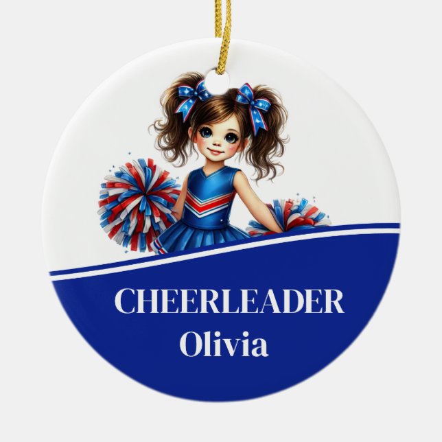 Cheerleader Keramik Ornament (Vorne)