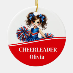 Cheerleader Keramik Ornament