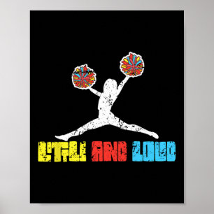 Cheerleader Klein und Laut Cheerleading Poster
