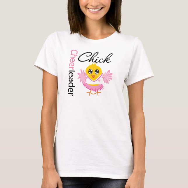 Cheerleader-Küken T-Shirt (Vorderseite)
