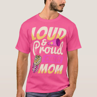 Cheerleader Laut Stolze Cheer Mom Cheerleading T-Shirt