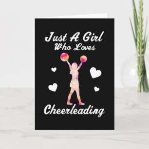 Cheerleader Liebe Zitat Girl Geschenk Karte