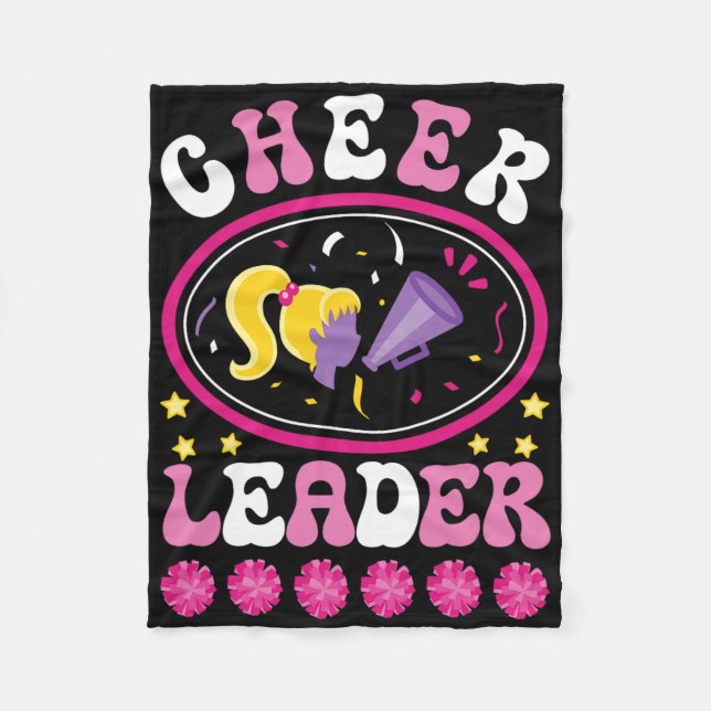 Cheerleader Lustiger Cheer Übung Cheering Team Che Fleecedecke (Vorderseite)