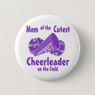 Cheerleader Mama Button