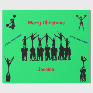 Cheerleader "Merry Christmas" Geschenkpapier