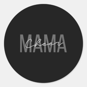 Cheerleader-Mutter-Shirt Cheer-Mama Mutter Mutter Runder Aufkleber