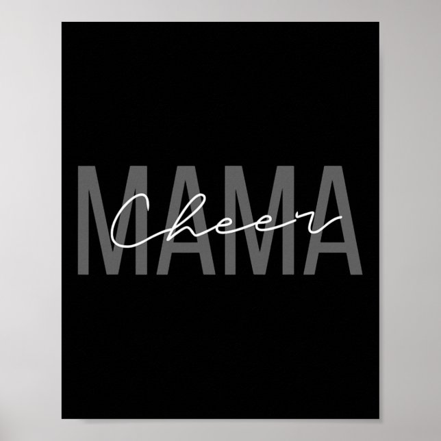 Cheerleader-Mutter-Shirt Cheer-Mama Mutter  Poster (Vorne)
