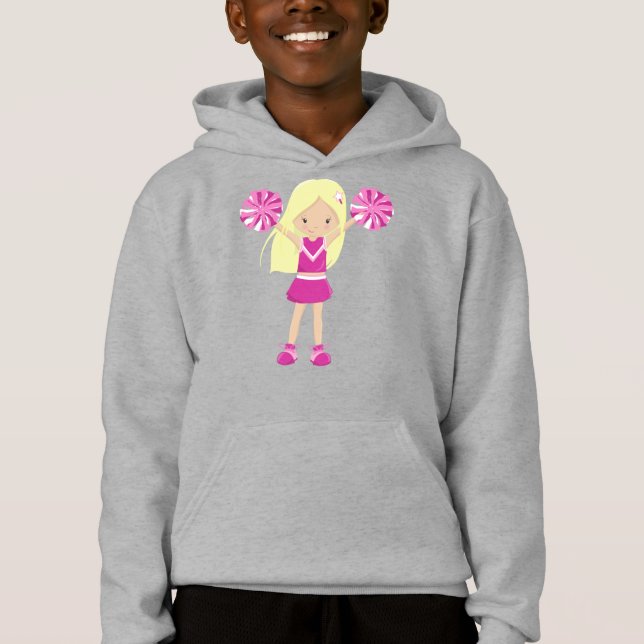 Cheerleader, Niedlich Girl, Blonde Hair, Cheerlead Hoodie (Vorderseite)