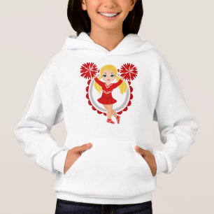 Cheerleader - Niedlich Red Blonde Cheer Hoodie