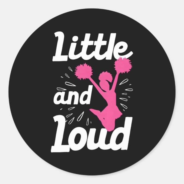 Cheerleader Ns Cheerleader Cheer Gymnast Runder Aufkleber (Vorderseite)