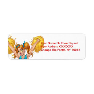 Cheerleader oder Cheerleading mit Pom-Poms - Al