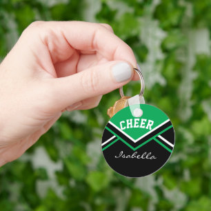 Cheerleader Outfit in Green Schlüsselanhänger