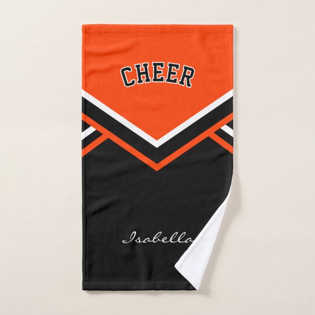 Cheerleader Outfit in Orange Handtuch (Handtuch)