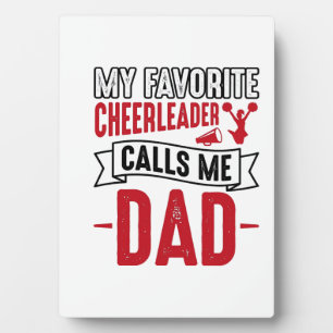 Cheerleader Papa Vintage Engraving Shirt Design_1 Fotoplatte