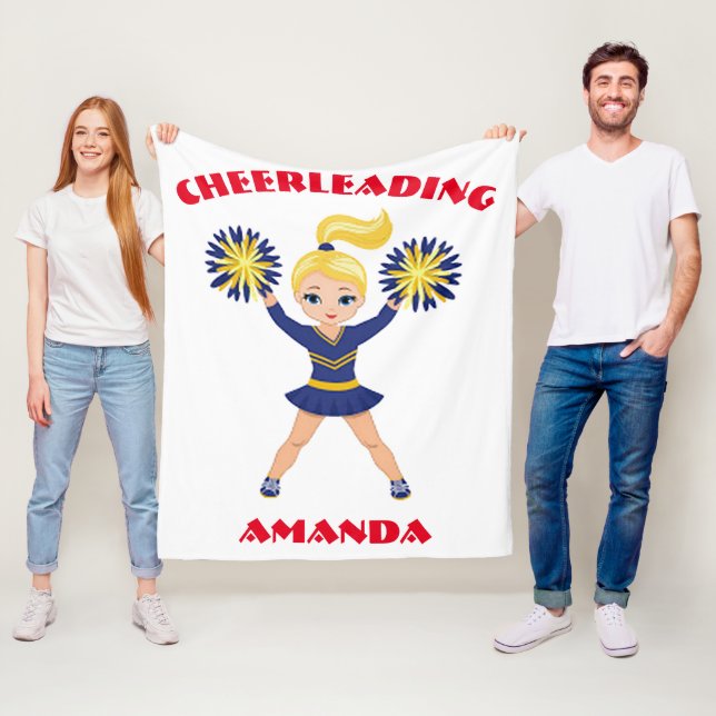 Cheerleader Personalisiert Fleece Blanket (Beispiel)