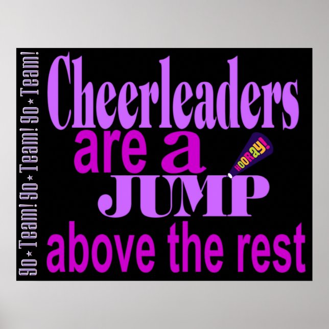 Cheerleader Poster Print Wall Decoration (Vorne)