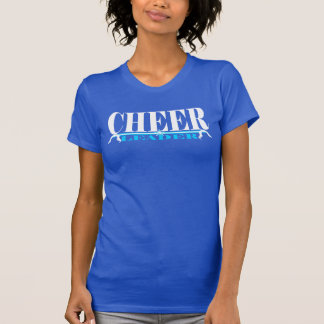Cheerleader-Praxis-Shirt in weißem und in Blauem T-Shirt