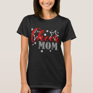 Cheerleader Proud Cheer Mama Pride Sports Support T-Shirt