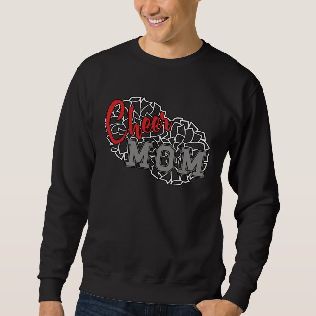 Cheerleader Proud Cheer Mom Pride Sports Supporter Sweatshirt (Vorderseite)
