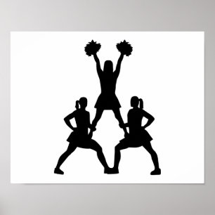 Cheerleader Pyramid Poster