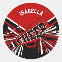 📣 Cheerleader - rot, schwarz und weiß