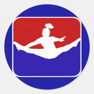 Cheerleader Runder Aufkleber