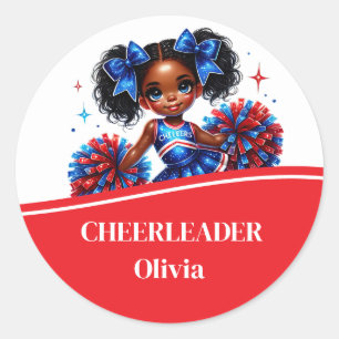 Cheerleader Runder Aufkleber