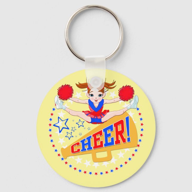 Cheerleader Schlüsselring Schlüsselanhänger (Vorderseite)