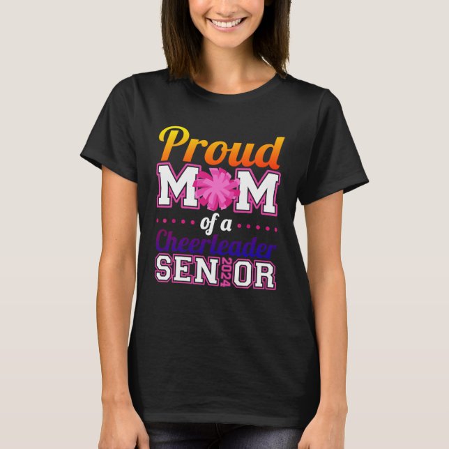 Cheerleader Senior Cheer Mom 2024 Class of 2024 T-Shirt (Vorderseite)