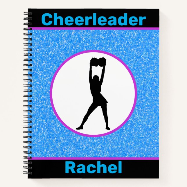 Cheerleader Sparkle Notizbuch (Vorderseite)
