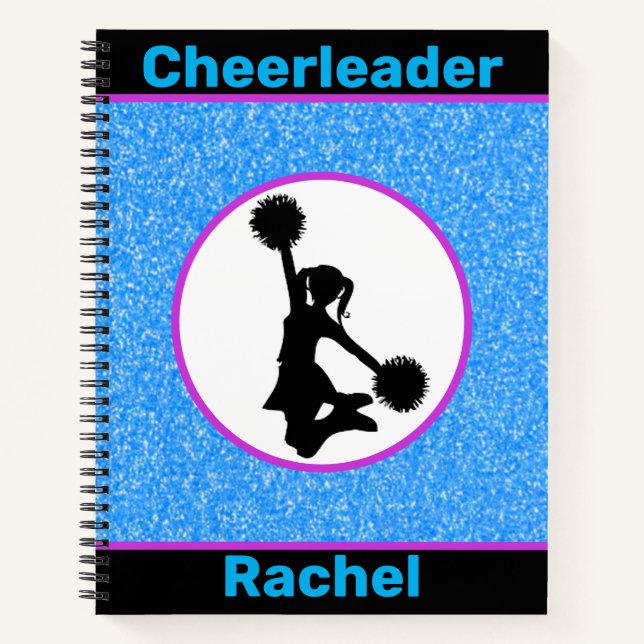 Cheerleader Sparkle Notizbuch (Vorderseite)