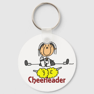 Cheerleader Strichmännchen Schlüsselanhänger