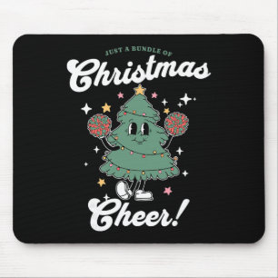 Cheerleader Süßer Weihnachtsbaum Cheerleading Frau Mousepad