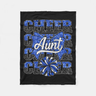 Cheerleader Tante Auntie Bow Sport Cheerleader Che Fleecedecke