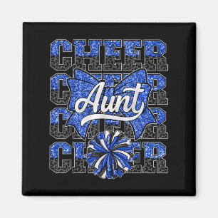 Cheerleader Tante Auntie Bow Sport Cheerleader Che Magnet
