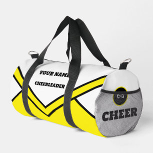 Cheerleader-Tasche, Gelb und schwarz Beigeschirr 1 Duffle Bag