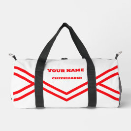 Cheerleader-Tasche, personalisieren Sie rot und we Duffle Bag