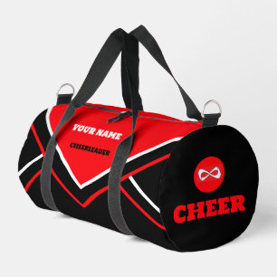 Cheerleader-Tasche, personalisieren Sie rot, weiß  Duffle Bag