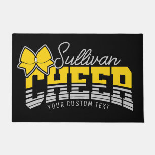 Cheerleader Team ADD NAME School Athlete Cheerlead Fußmatte