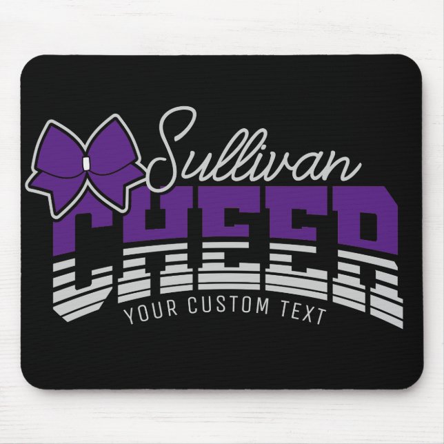 Cheerleader Team ADD NAME School Athlete Cheerlead Mousepad (Vorne)