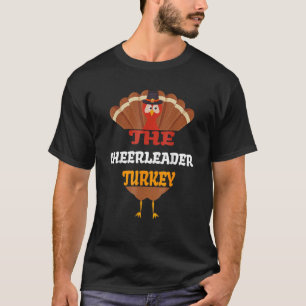Cheerleader Turkey Matching Family Group Danke T-Shirt