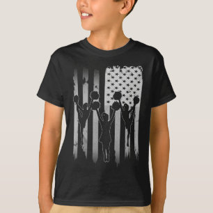 Cheerleader USA Amerikanische Flagge 4. Juli Cheer T-Shirt