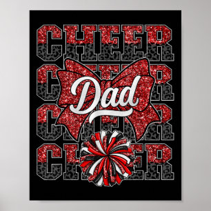 Cheerleader Vater Daddy Bow Sport Cheerleader Chee Poster