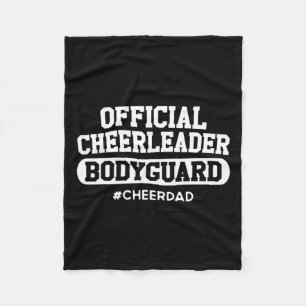 Cheerleader Vater Offiziell Cheerleader Bodyguard  Fleecedecke