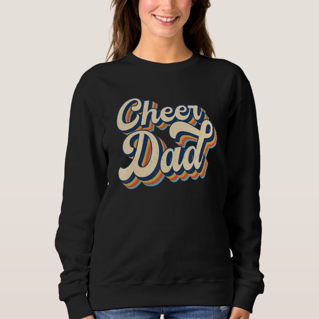 Cheerleader Vater Pater Cheerleader Retro Vi Sweatshirt (Vorderseite)