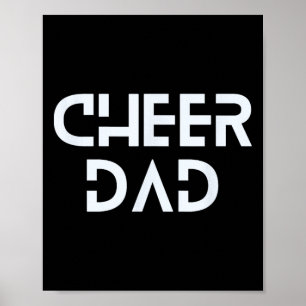 Cheerleader-Vater Royal Blau Cheerleading  Poster